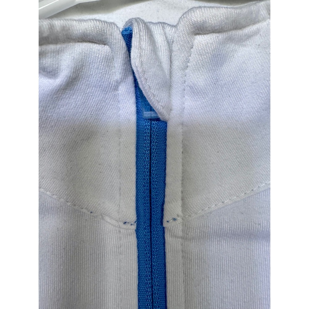 UNC Tar Heels Womens Quarter Zip Pullover White Blue Medium NCAA - Picture 4 of 9